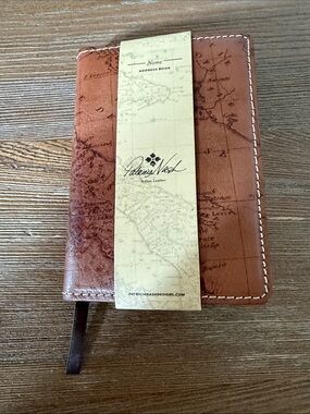 NWT Patricia Nash Address Book Printed Leather Signature Map